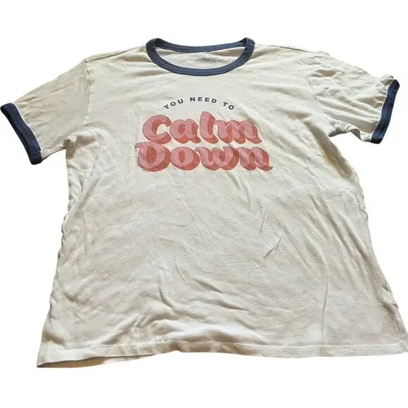Taylor Swift You Need To Calm Down Shirt, Large - Picture 1 of 8